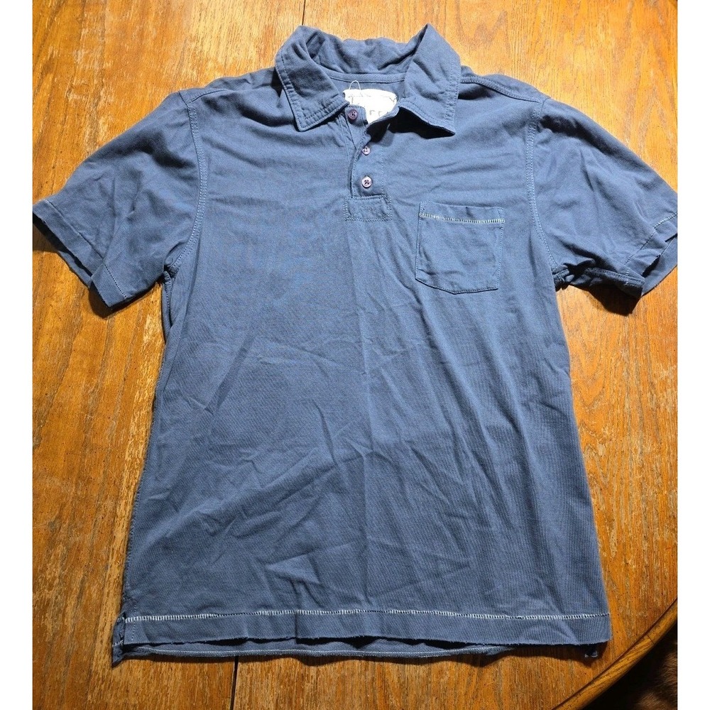 VINTAGE Kirra Shirt Mens M Navy Polo Grunge Skate Y2K Single Stitch Pocket‎